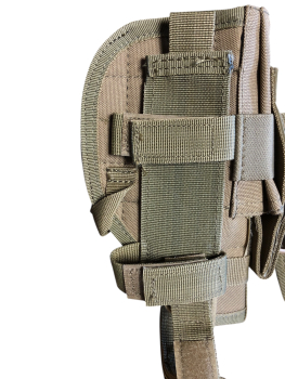 Pistolenbeinholster Molle Version in Coyote Tan
